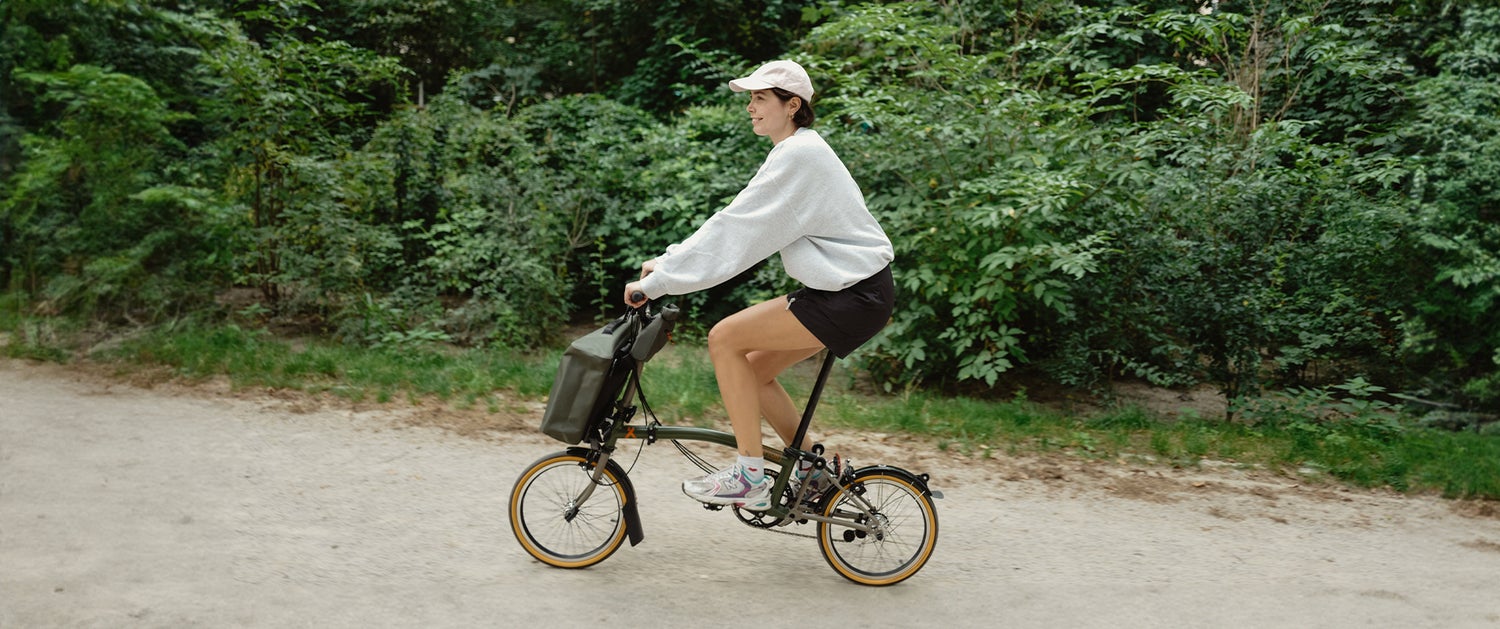 Content creator Lucy Bohr on the Brompton x Bear Grylls bike